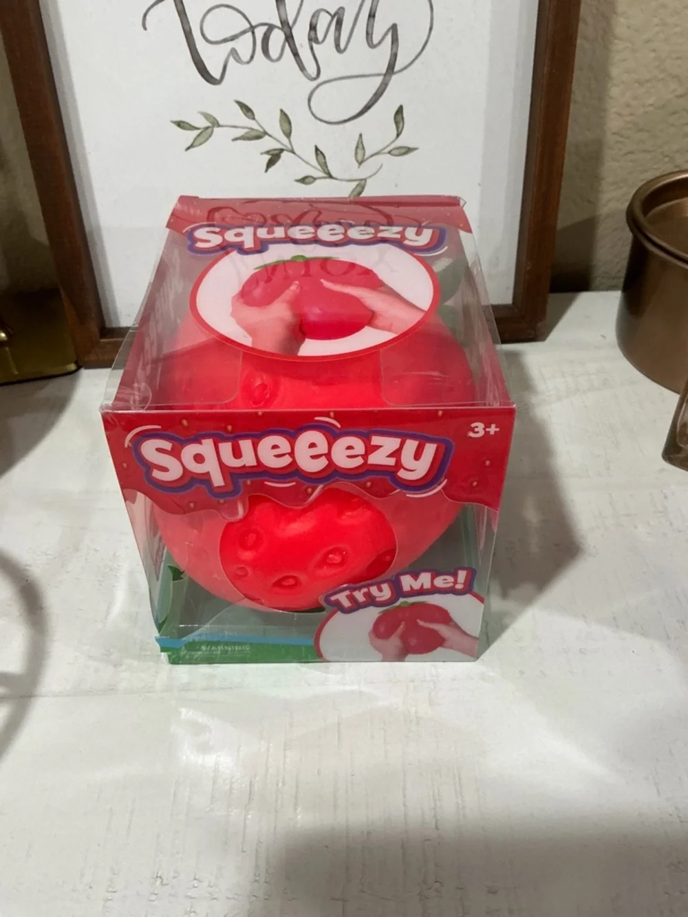 Strawberry Stress Toy - Red